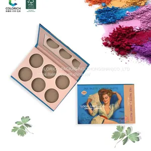 Custom Palette Design Empty Magnetic Eyeshadow Palette Eyeshadow Packaging Paper Cardboard Dry Acrylic Eyeshadow Palette thumbnail-1