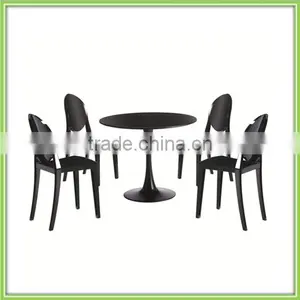 Popular Round Black Gloss Coffee Table thumbnail-1