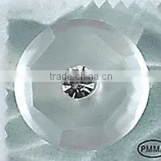 Transparent Acrylic Button With Rhinestone in Center thumbnail-1