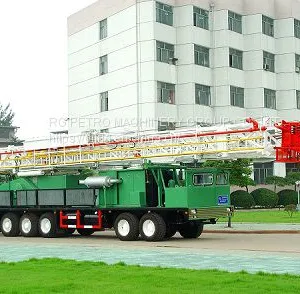 Mobile Truck-Mounted 2000m Drilling Rig 650HP Workover Rigs Self-Propelled Drilling Rig thumbnail-1