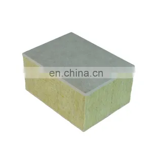 50 mm 75mm 100mm 250mm Thick Structural Workshop Silica Slate Fire Rated Roof Price Rock Wool Sandwich Panels thumbnail-1