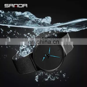 Sanda P1059 New Amazon Men Watch Chronograph Movement Steel Quartz Watches Water Proof thumbnail-5