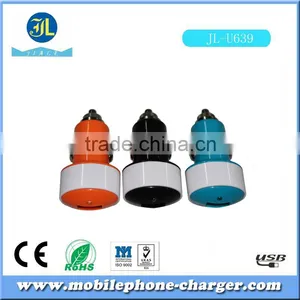 Surprise of Christmas Colorful Portable ac Adaptor Usb Device Car Charger With Bullet thumbnail-1