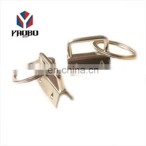 Well-designed Functional Metal Nickel Plated Key FOB Hardware Tail Clip thumbnail-1
