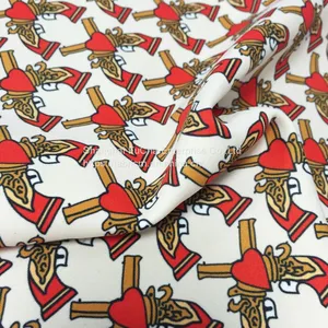Ready Goods New Design Digital Spandex Printed 100% Cotton Satin Fabric thumbnail-2