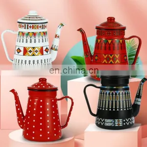 New Design 1.5L Teapot Enamel Teapot Enamel Kettle thumbnail-4
