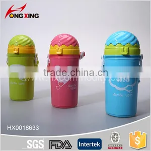 Fashion Ice Cream Shaped Plastic Sport Straw Bottle for Kids thumbnail-1