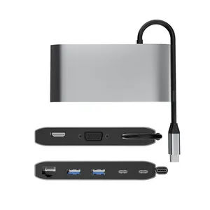 9-in-1 USB3.0 Full-featured Type-C Docking Station thumbnail-1