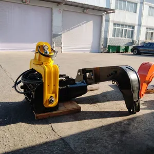 Excavator Hydraulic Pile Driver Road Guardrail Removal Vibration Photovoltaic Pile Hammer thumbnail-5