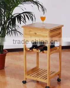 Hot Bamboo Kitchen Trolley HY-J008 thumbnail-1