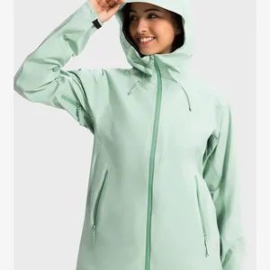 Men's and Women's Jackets, Windproof and Waterproof Windbreakers, Ski Jackets, 3-layer Fabric Raincoats, Outdoor Raincoats, High-quality thumbnail-2