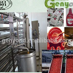 Shanghai Factory Tomato Paste Production Plant Ketchup Making Machine/ Tomato Sauce Fruit Jam Processing Line thumbnail-4