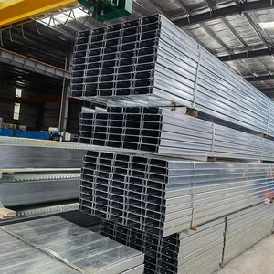 Customized on Demand Galvanized C-channel Carbon Steel Profile Size Weight and Price thumbnail-1