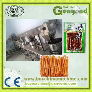 Healthy Exotic Spicy Slice Gourmet Food Snack Latiao Snack Spicy Making Machine Spicy Strips Spicy Gluten Stick Machine thumbnail-4