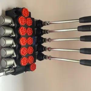 Hydraulic Directional Control Valve Block 40L/min 1-6 Spools Ways Valve P40 P80 Hydraulic Monoblock Directional Control Valve thumbnail-4