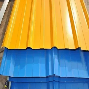 RAL Standard Color Coated Corrugated Steel Plate, Hot Dip Galvanized, 30-275g/m² Zinc, Bulk Order thumbnail-2