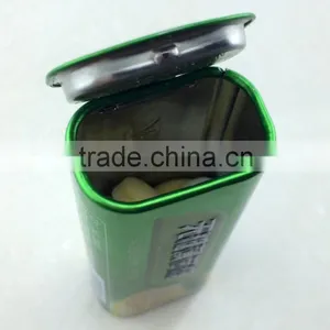 Chewing Gum Metal Tin Box/candy Packing Tin Can With Hinged Lid thumbnail-3