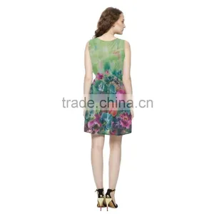 in High Quality New Fashion Style Chiffon One Piece Dress Stylish thumbnail-6