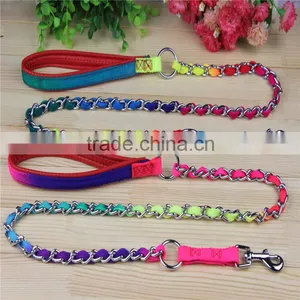 Traction Rope Rainbow Chain Pull Pet Leash Dog Rope Traction Chain thumbnail-1