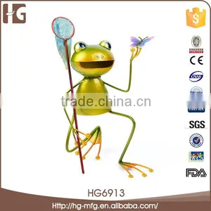 Best Quality Metal Taking Bucket Frog 14x13x22CMH HG6913 Wholesale Art and Craft Supplies Made in China thumbnail-1
