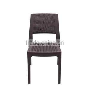 Set Of 4 Simple Fashion Casual Synthetic French Bistro Rattan Chairs Cheap Wicker Rattan Chairs thumbnail-2