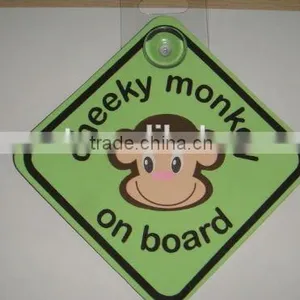 Customized Plastic Suction Cup Car Window Sign thumbnail-2