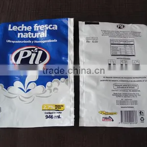 Printed 3-layer Co-extrusion Black and White Film for Pasteurized Milk / Fresh Milk 5-layer PE EVOH Plastic Film Packaging Roll thumbnail-5