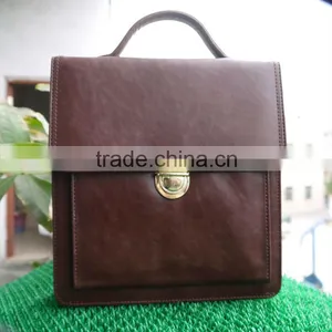 100% Genuine Leather Handbag Men Messenger Bags In Men's Totes thumbnail-1