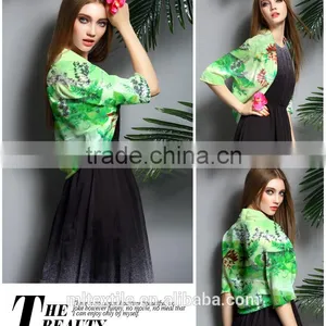 Print Chiffon Silk Fabric thumbnail-2