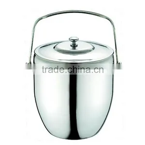 Apple Shape Stainless Steel Ice Bucket thumbnail-6