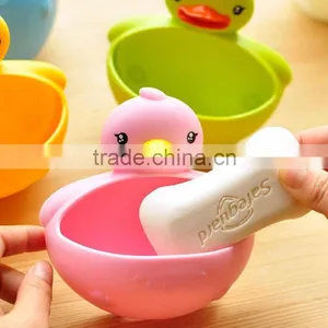 2014 Factory Price and Fashion Plastic Duck Soap Dishes With Suction thumbnail-3