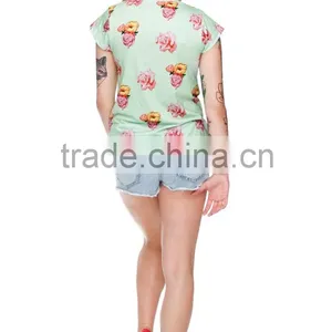 Brand New Custom 3D Printing Hipster Girl Fabric Rock T-shirt thumbnail-6