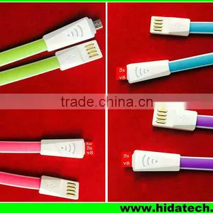 Hot Selling 1M Flat Noodle USB Charging Cable for IPhone 6s Phone Cable thumbnail-1
