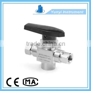 3/8NPT 3 Way Ball Valve,stainless Steel Ball Valve thumbnail-1