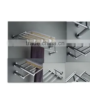 Bathroom Brass Chromed Towel Bar thumbnail-1