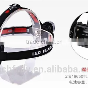 2015 China Wholesale Best Sell Outdoor Plastic And Aluminum Led Headlamp With Rechargeable Function T6 Led Headlamp thumbnail-5