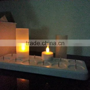 12pcs Rechargeable Plastic Flameless Electronic Led Candles Set thumbnail-1