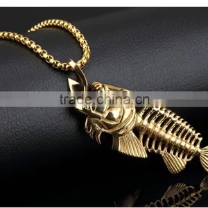 Professional Stainless Steel Jewelry Making Supplies Special Gift Fish Design Pendant thumbnail-3