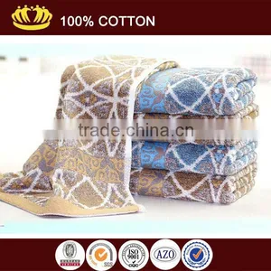 100% Cotton Yarn Dyed Jacquard Satin Gear Elegant Face Towel thumbnail-1
