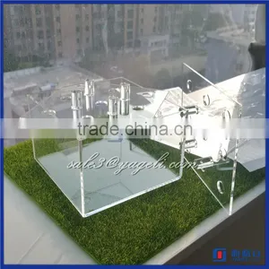 Custom Printed Clear Flower Delivery Box , Elegant Acrylic Flower Packaging Box thumbnail-3