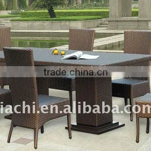 JT-6032 Outdoor Rattan Dining Table Chairs thumbnail-1