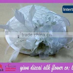 New Cute Sinamay Decorated Lace Top Hat thumbnail-1