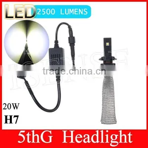H1 H3 H7 H4 H11 H13 H16 9005 9006 9004 9007 880 881The 5th Generation 2500 Lumen 40w /set 24v 12v Fanless Car Led Headlight thumbnail-1