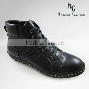 Man Casual Leather Boot thumbnail-1