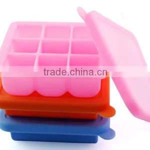 BPA Free Silicone Baby Blocks Freezer Storage Container thumbnail-1
