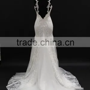 2016 New Designer Design Sweetheart Mermaid Lace Wedding Dress thumbnail-4