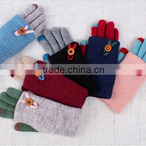 Cute Designed For Girls Twin Set Touch Screen Gloves For Christmas Gift thumbnail-1