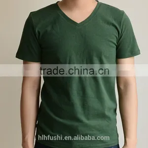 2016 Fashion Fit Blank V-neck New Trend Mens T-shirt thumbnail-1