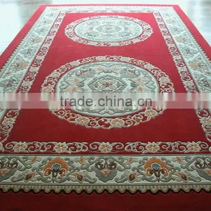 Handmade Banquet Wool Red Rugs and Carpets thumbnail-3