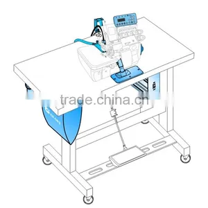 Microcomputer DD Motor & Automatic Induction Pneumatic Suction Trimming Device for SIRUBA Overlock Machine thumbnail-4